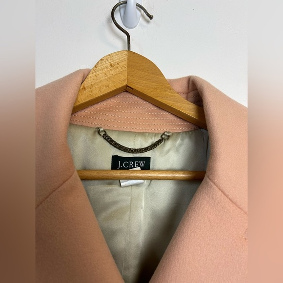 J.Crew Tm Thinsulate Women's Peach Pea Coat 100% Wool Military style - Picture 5 of 16